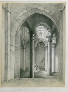 Interior of the church of Saint Maurice, Aix - Texier Charles - 1864