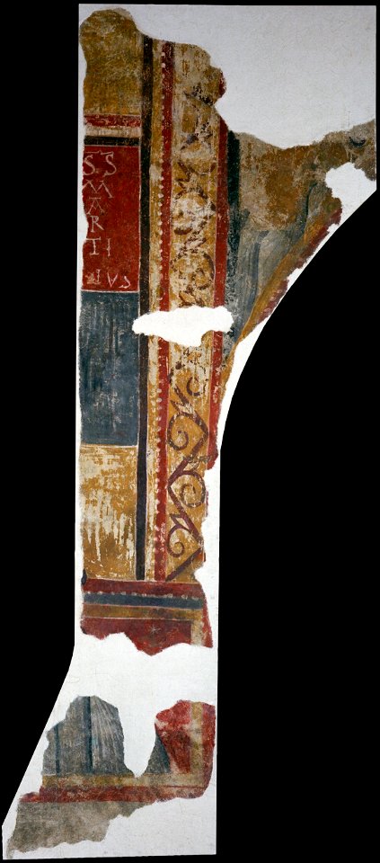 Inscription S(ANCTV)S MARTINVS from Sant Joan de Boí - Google Art Project