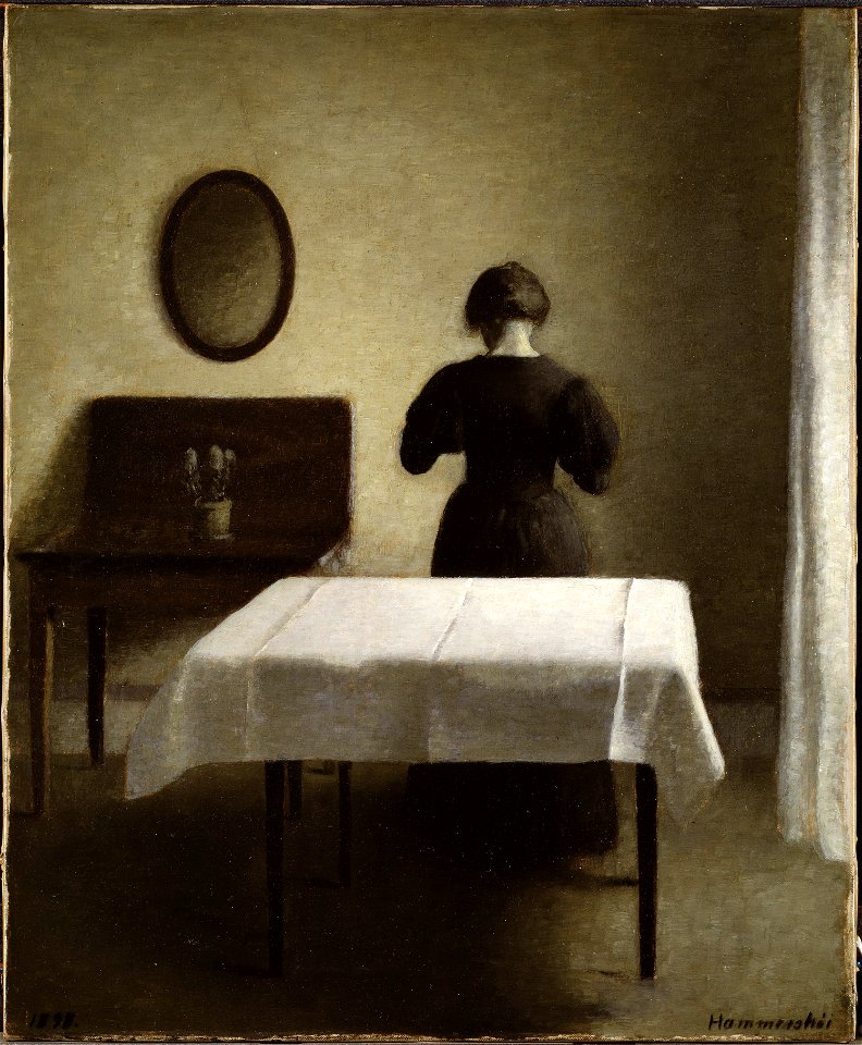 Interior (Vilhelm Hammershøi) - Nationalmuseum - 21409