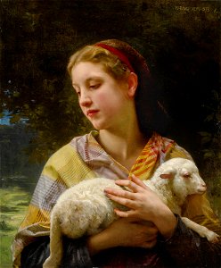 Innocence by William-Adolphe Bouguereau. Free illustration for personal and commercial use.