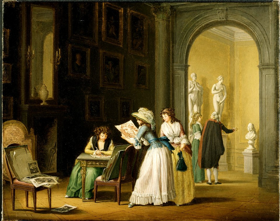 Interior from an Art Collection (Pehr Hilleström d.ä.) - Nationalmuseum - 18576