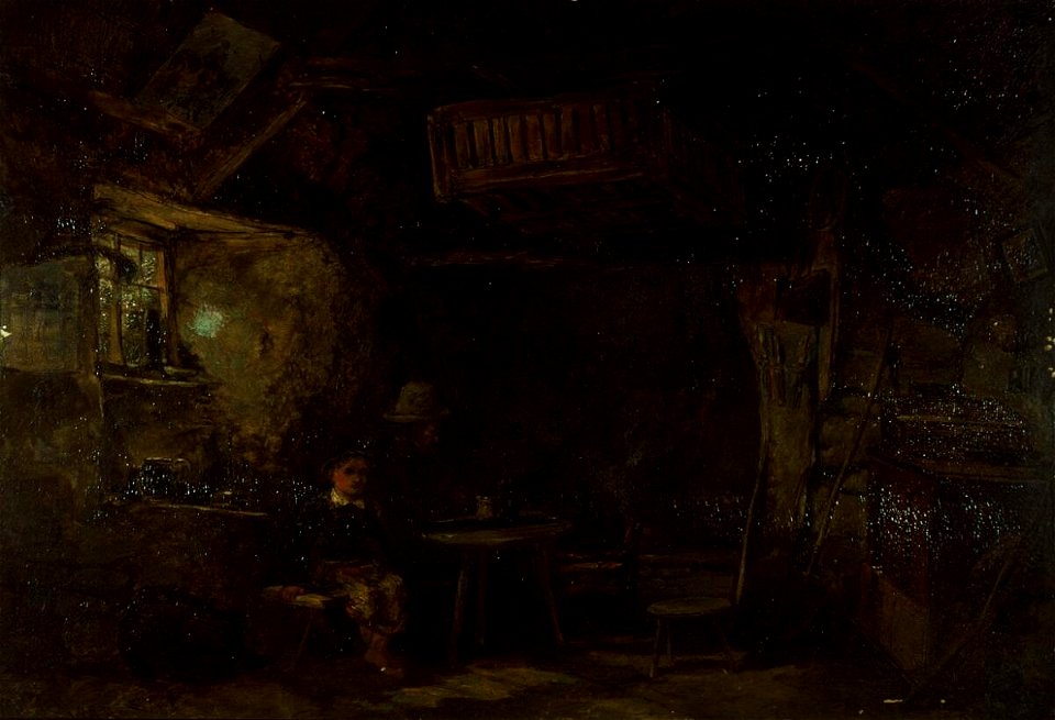 Interior of a Welsh cottage