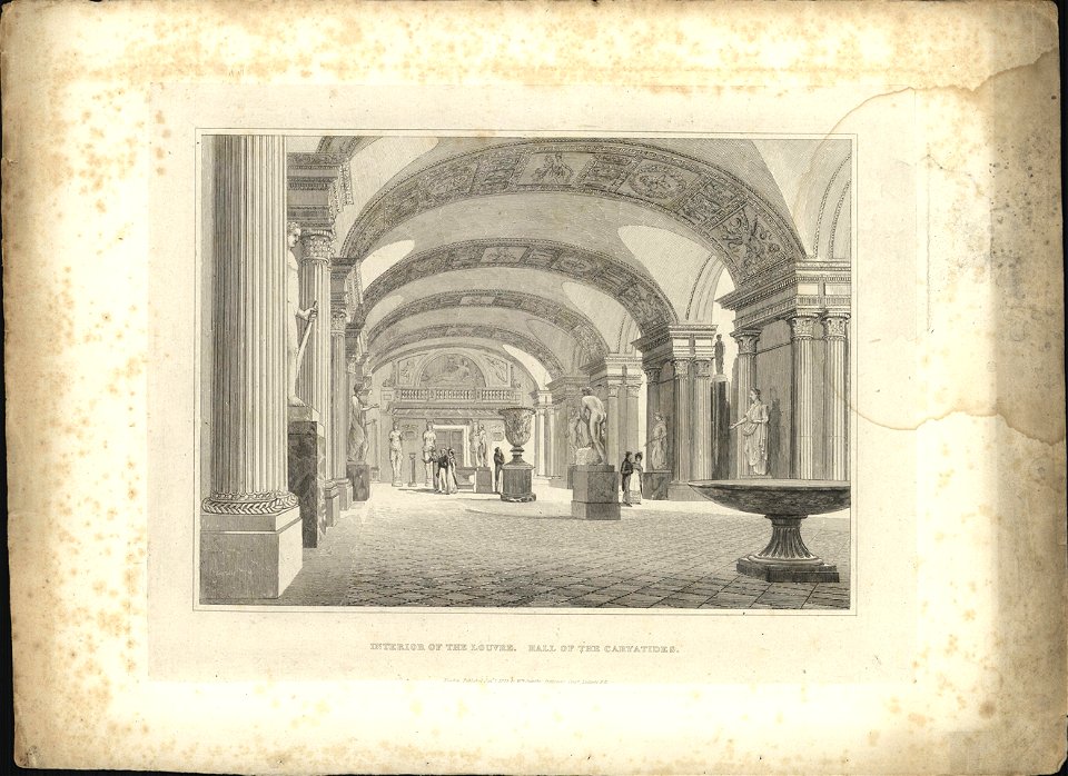 Interior of the Louvre. objectnr A 58115