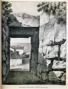 Interior view of the Great Gate at Alatrium - Dodwell Edward - 1834
