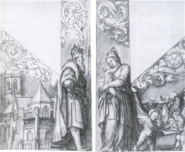 Inner Panels of Organ Shutters at Basel Cathedral, after Hans Holbein the Younger