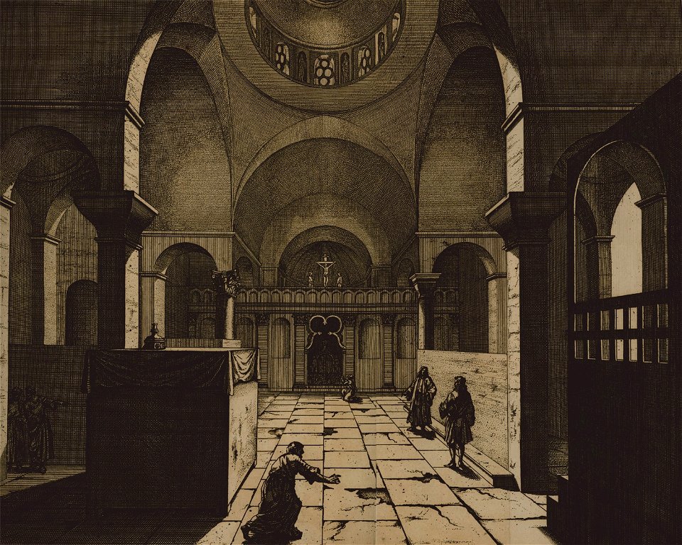 Interior of a church in Kadiköy - Bruyn Cornelis De - 1714