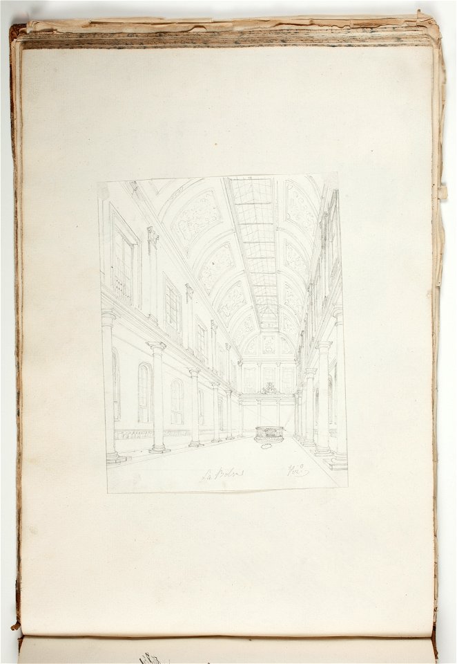 Interior de la antigua Bolsa de comercio de Madrid