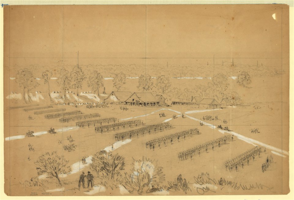 Inspection of the 2nd Pennsylvania Artillery by Gen Ames LCCN2004661337