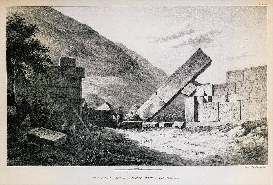 Interior view of the Great Gate at Messene - Dodwell Edward - 1834