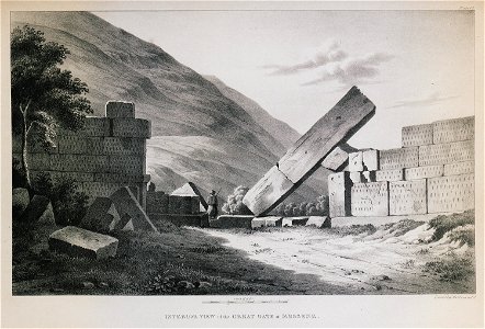 Interior view of the Great Gate at Messene - Dodwell Edward - 1834