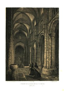 Interior de la Basílica de Sn. Vicente (Ávila) (1865) - Parcerisa, F. J. (1803-1875)