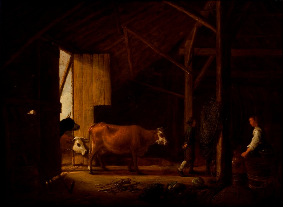 Interior of a Cowshed (Aelbert Cuyp) - Nationalmuseum - 21493