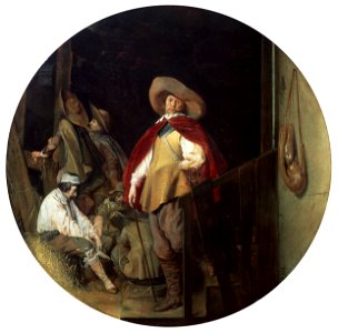 Interior with Soldiers P311