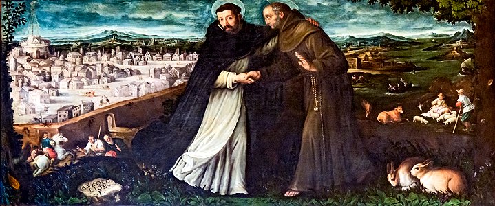 Interior of Santi Giovanni e Paolo (Venice) - San Domenico e San Francesco, di Angelo Lion