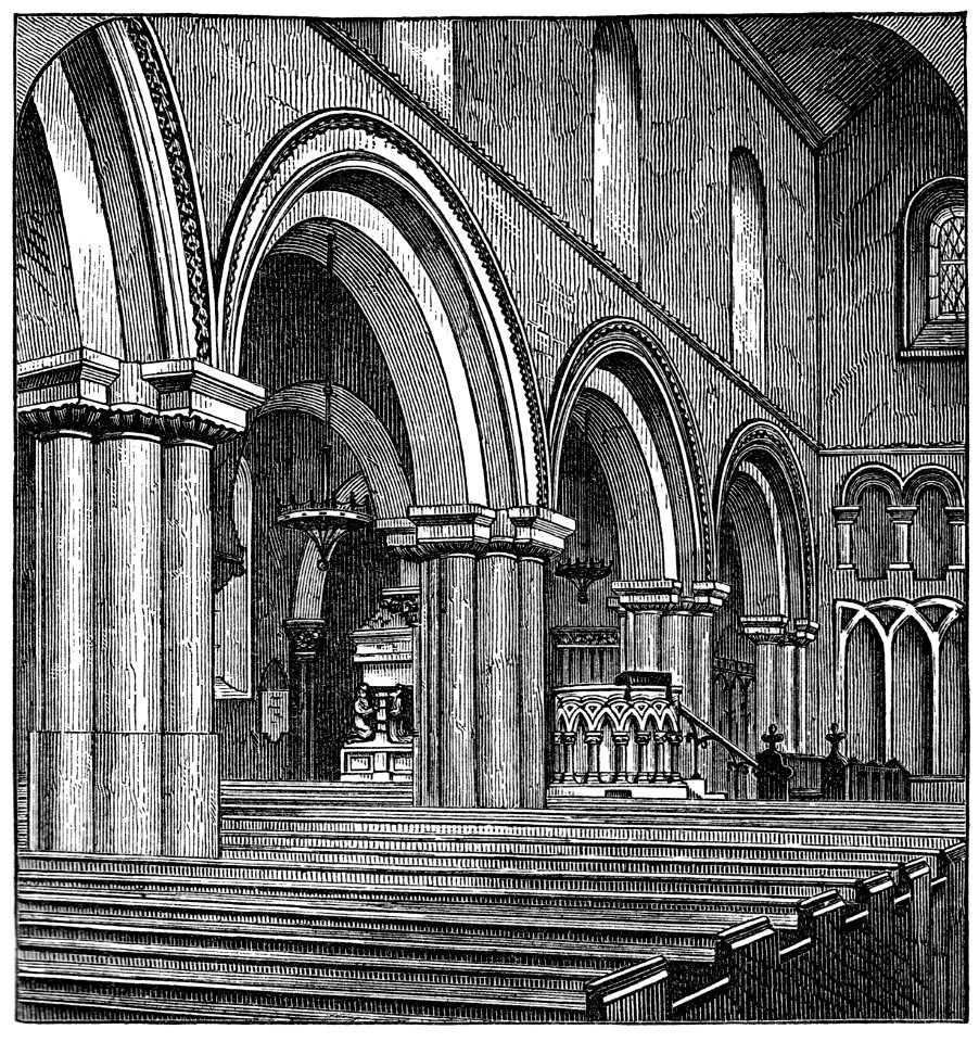 Interior of St James' Priory Bristol