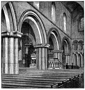 Interior of St James' Priory Bristol