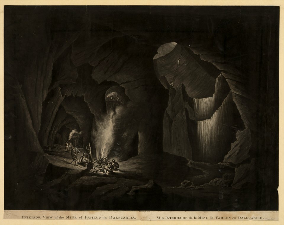 Interior view of the mine of Fahlun in Dalecarlia LCCN2003671645