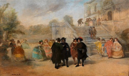 Intriga contra don Francisco de Quevedo y Villegas en los jardines del palacio del Buen Retiro