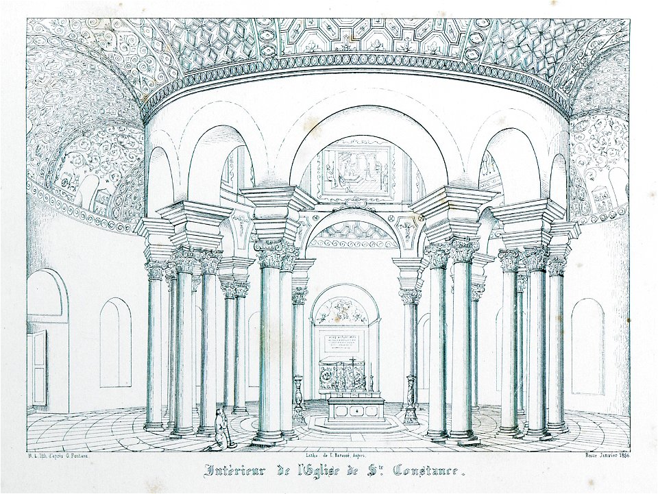 Intèrieur de l'église de Ste Constance - Godard - Faultrier Victor - 1857