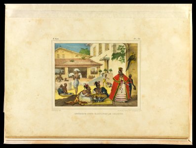 Intérieur d'une habitation de cigannos (1), da Coleção Brasiliana Iconográfica