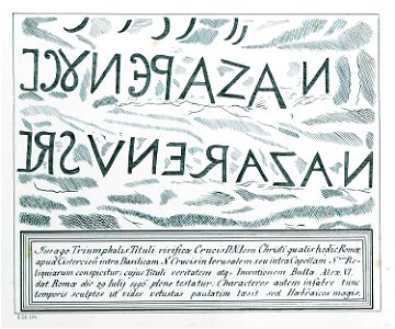 Inscription kept in the Basilica of the Holy Cross - Godard - Faultrier Victor - 1857