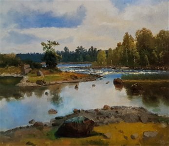 Insjölandskap x Severin Nilson 1846-1918