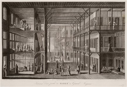 Intérieur d'une partie du Harem du Grand-Saigneur - Melling Antoine Ignace - 1819