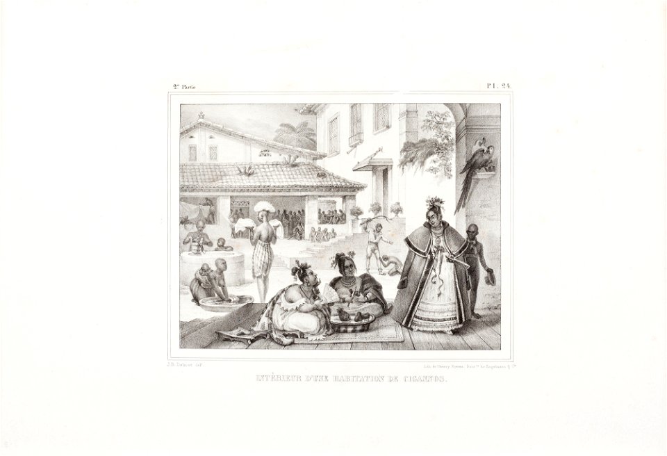 Intèrieur d´une habitation de cigannos, da Coleção Brasiliana Iconográfica