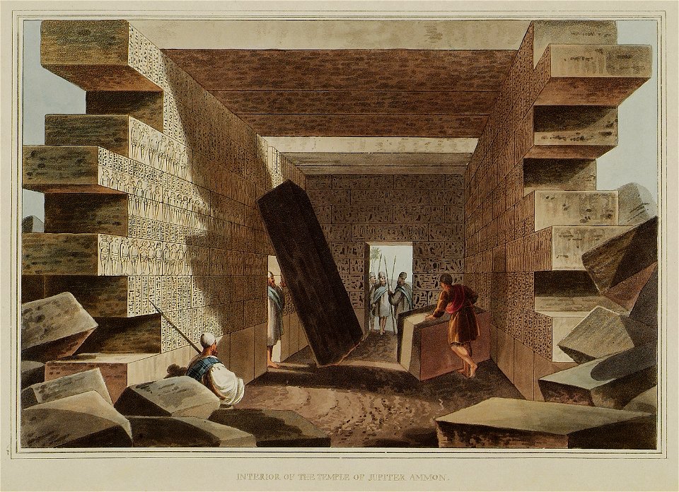 Interior of the Temple of Jupiter Ammon - Mayer Luigi - 1810