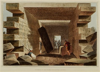 Interior of the Temple of Jupiter Ammon - Mayer Luigi - 1810
