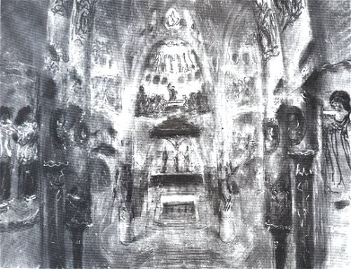 Interior Cripta Güell (1910)
