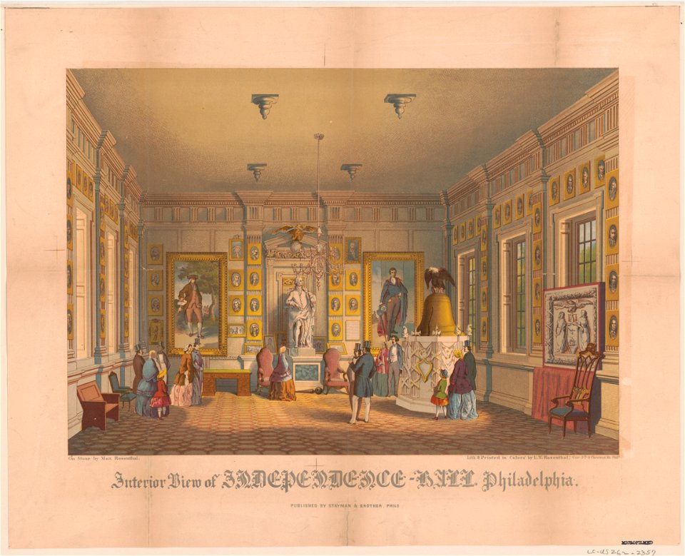 Interior view of Independence Hall, Philadelphia LCCN2003680842