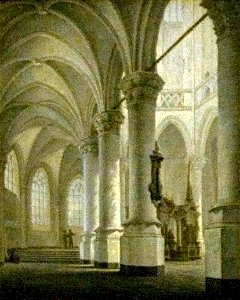 Interior view of the Nieuwe Kerk in Delft