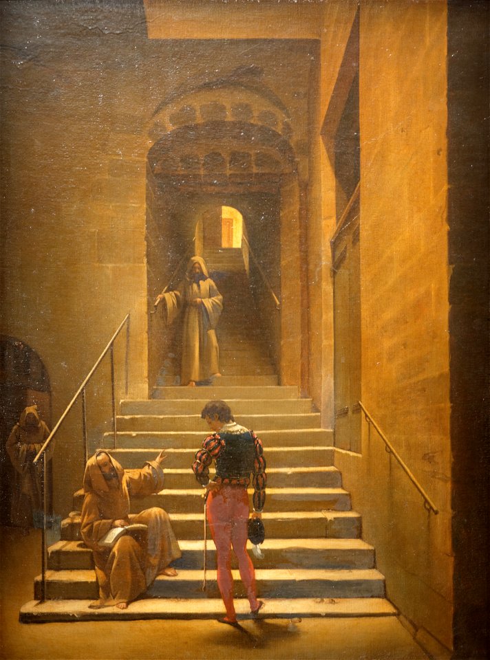 Intérieur d'un cloitre à Rome-François Marius Granet-MBA Lyon 2014