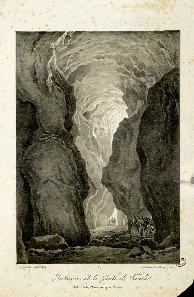 Intérieur de la Grotte de Troubat - Vallée de la Barousse, près Luchon - Fonds Ancely - B315556101 A LATOUR 002