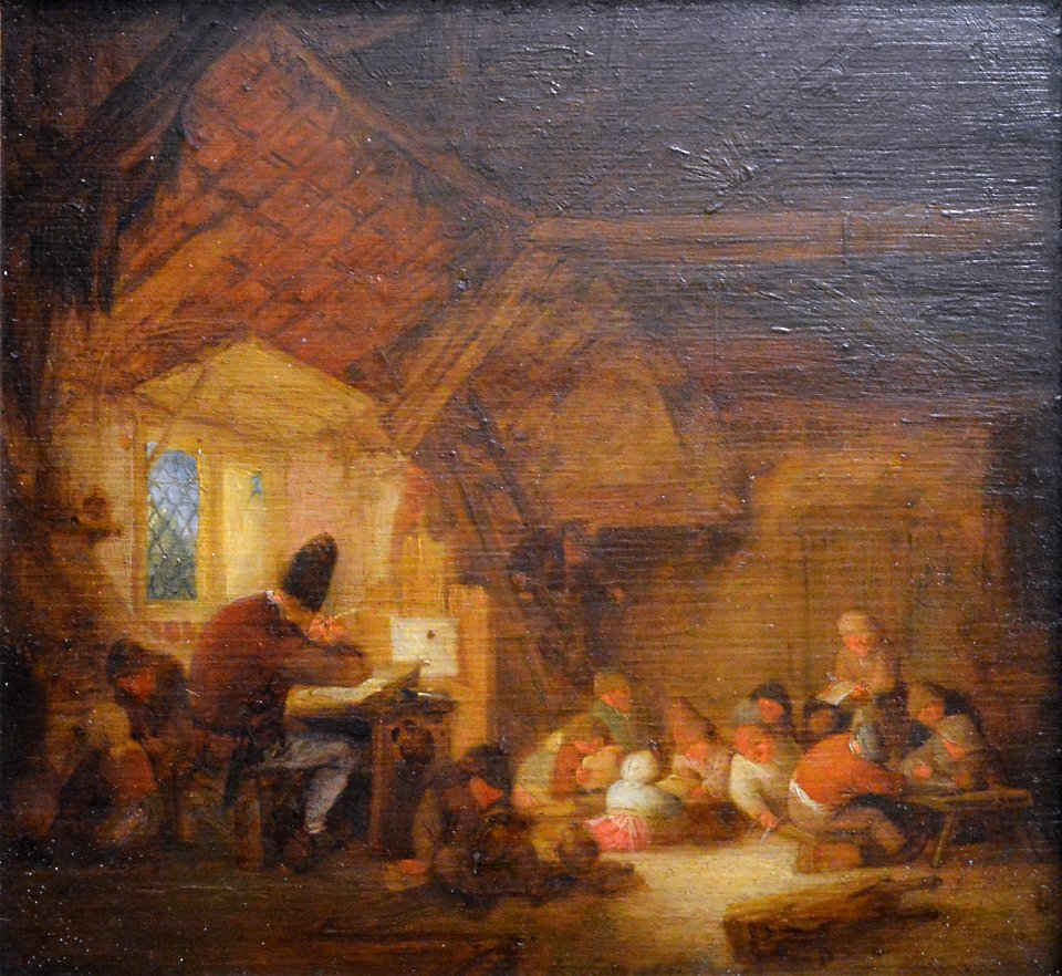 Intérieur d'école - Adriaen van Ostade - musée du Louvre