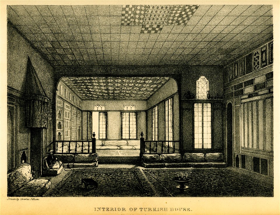 Interior of a Turkish house - Fellows Charles - 1839