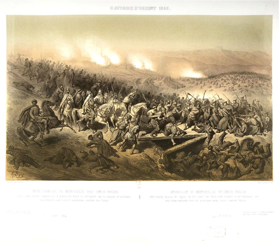 Invasion de la Mingrélie par Omer Pacha. G. Doré