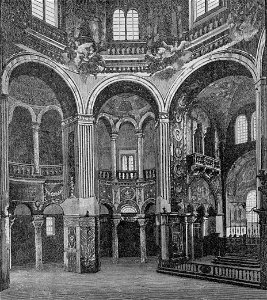 Interno del Tempio di San Vitale (xilografia)