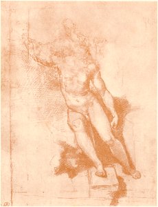 Inv.no.545E,Gabinetto Disegni e Stampe,Uffizi,Florence drawing related to San Giovanni nel deserto da Raffaello Saint John in the Wilderness by Raphael