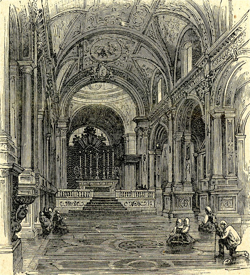 Interno della basilica di Montecassino