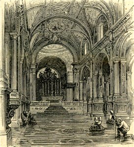 Interno della basilica di Montecassino