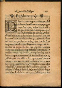 Inventario 1565 p233 El Abencerraje