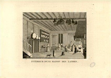 Intérieur d'une maison des Landes - Fonds Ancely - B315556101 A PELERIN 059