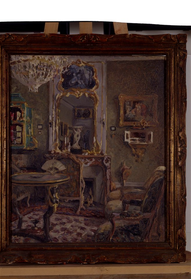 Intérieur de salon - Louis Desbois - musée d'art et d'histoire de Saint-Brieuc, DOC 108