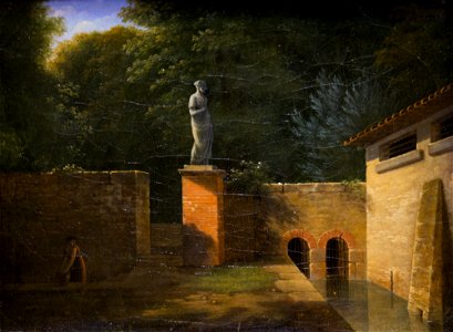 Intérieur d'un parc, Jean-Victor Bertin, galerie La Nouvelle Athènes