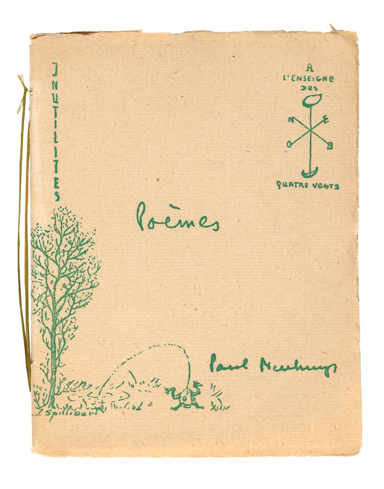 Inutilités. Poèmes., Léon Spilliaert, Paul Neuhuys (L'Officine d'éditions À l'Enseigne des Quatre Vents, K. Resseler), Mu.ZEE Oostende, SM002088 (2)