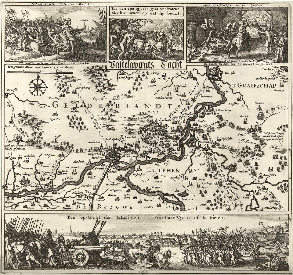 Inval gelderland 1624 van den Bergh