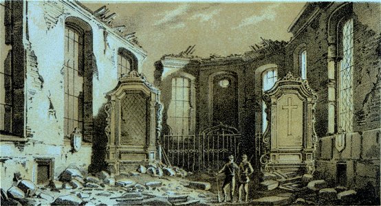 Intérieur église citadelle de Strasbourg (1870)