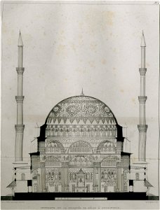 Intérieur de la mosquée de Sélim à Andrinople - Sayger C - 1834